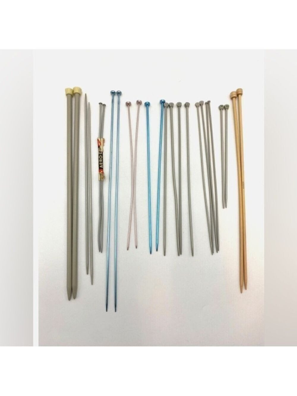 Vintage Made in England Knitting Needles Lot of 12 Pairs Mixed Sizes